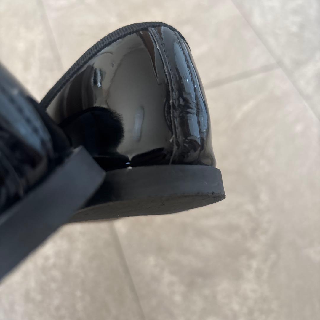 Repettoレペット　バレエフラットシューズ　ラバーソール　37 ブラック