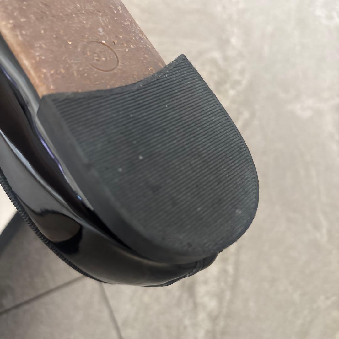 Repettoレペット　バレエフラットシューズ　ラバーソール　37 ブラック