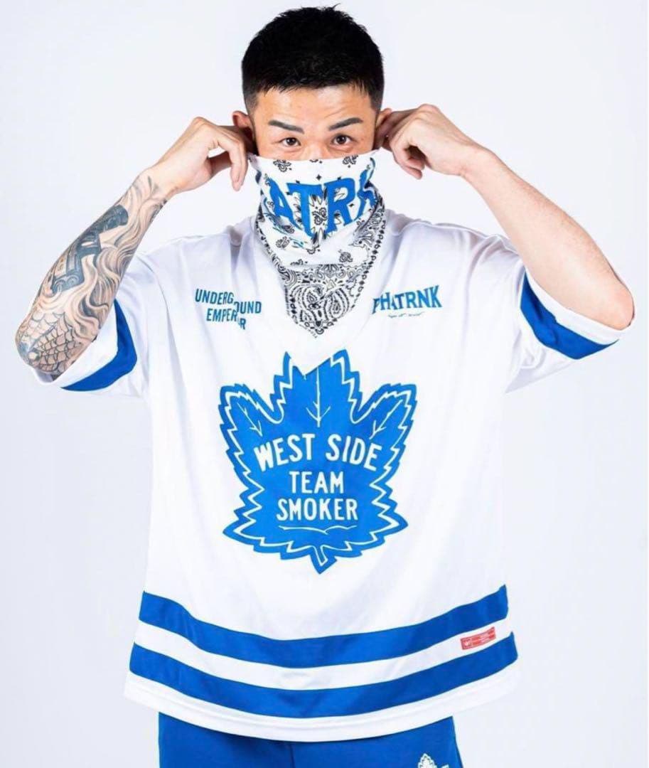 萩原京平着phatrnk　tシャツ rizin TEAM SMOKER