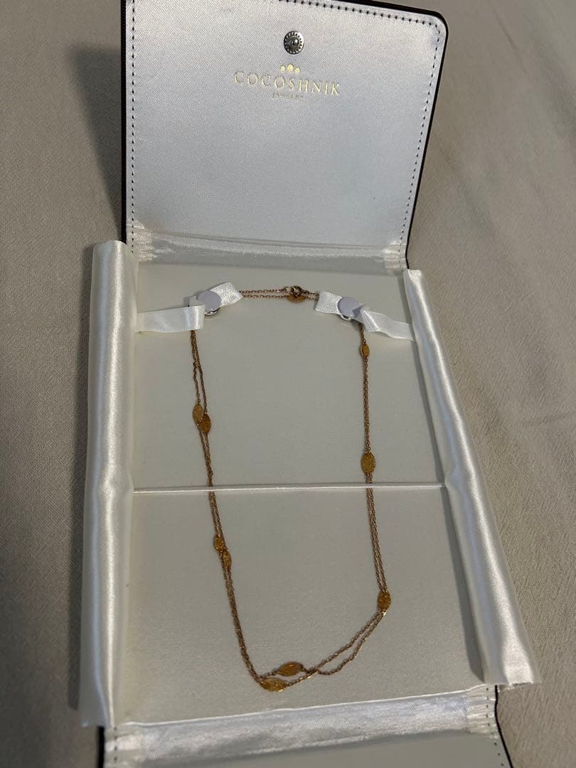 あきやま様22,000予定ココシュニック k10ネックレス ケース付き 80cm
