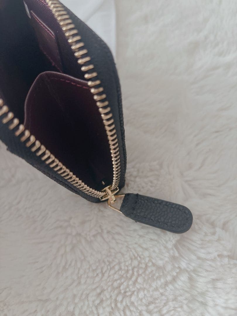 CHANEL ノベルティーブラック レザー カードケース