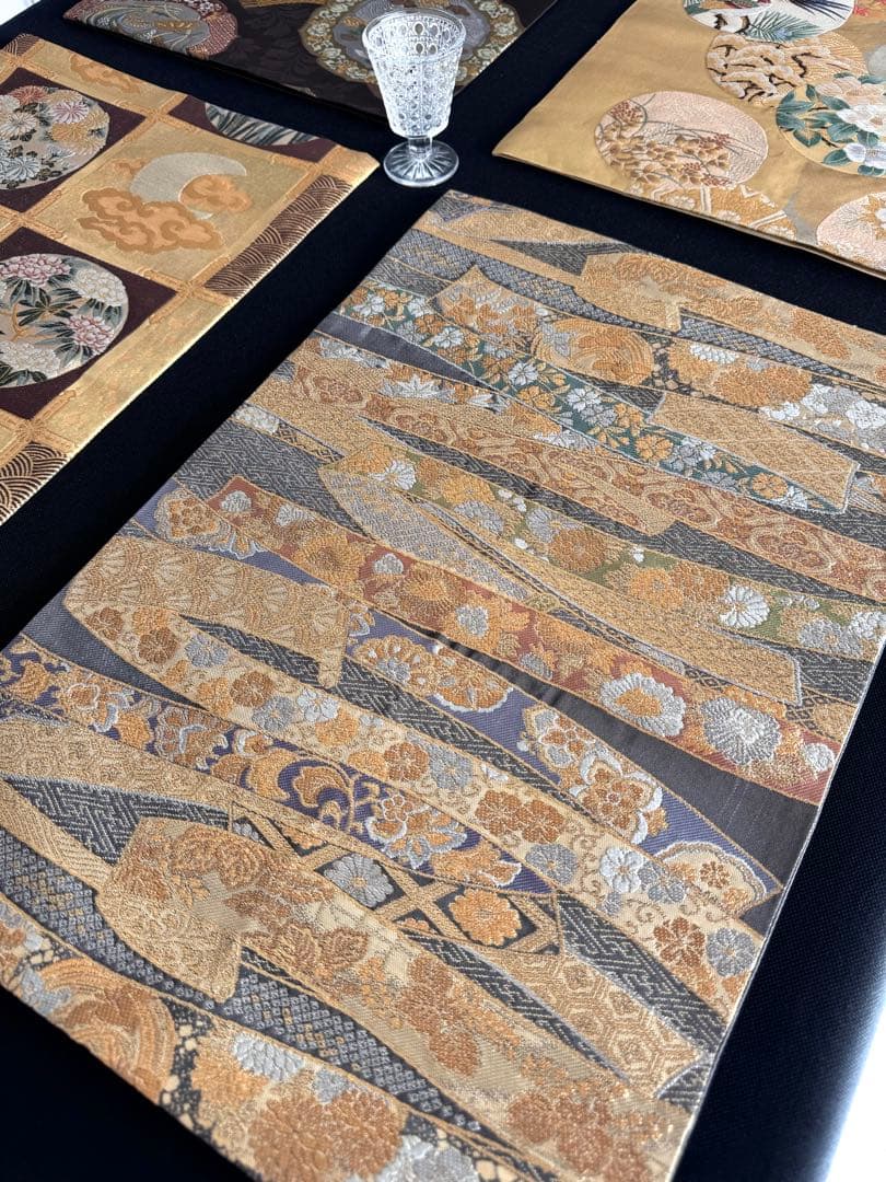 専用◼︎70◼︎一点物 高級袋帯 正絹ランチョンマット4枚セット【帯リメイク】