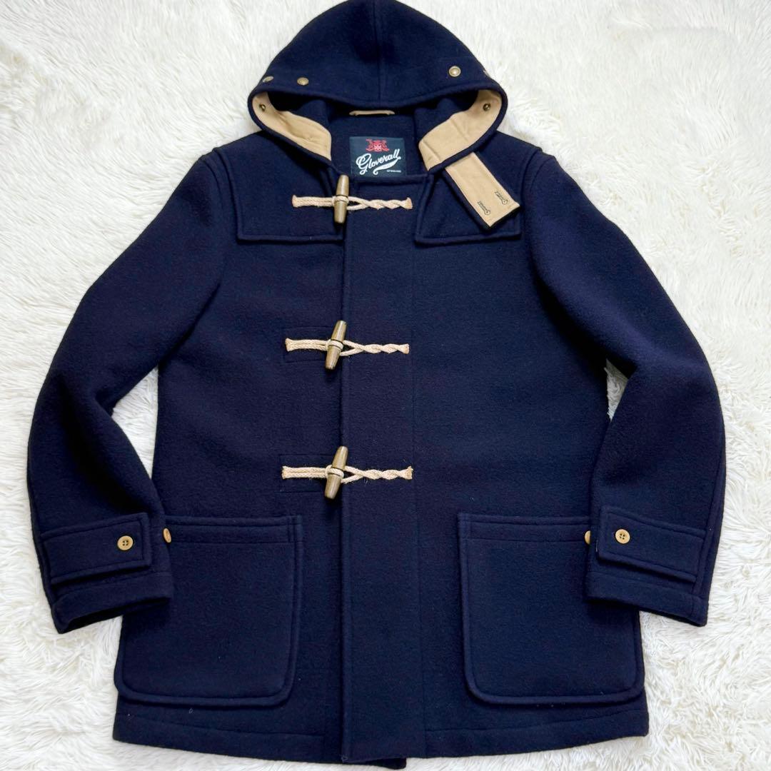 Gloverall ダッフルコート メンズ 38サイズ ネイビー 木製トグル