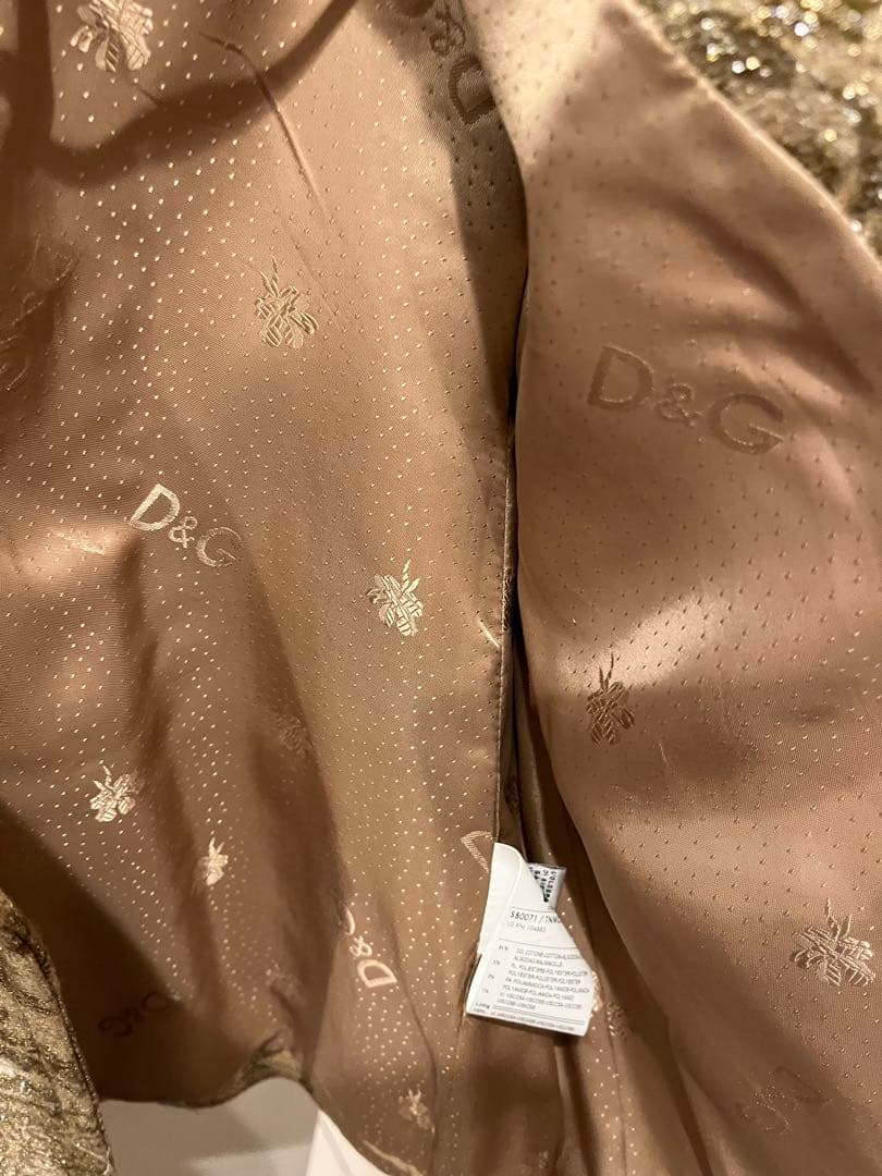 ２月末特別セイル)D&G ゴルド　ジャッケット 36