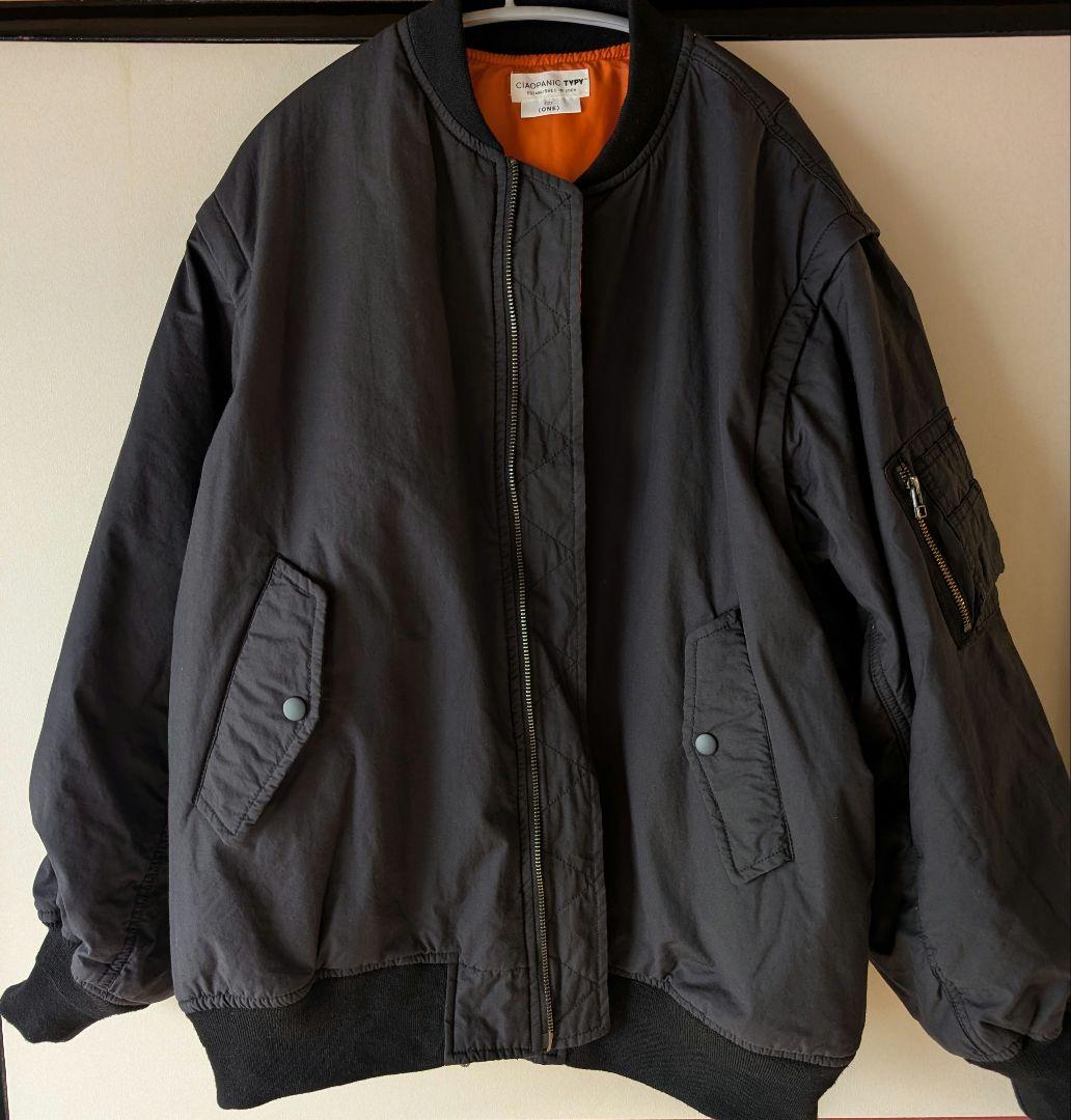 チャオパニックティピー　ボリュームスリーブMA-1　ユニセックス