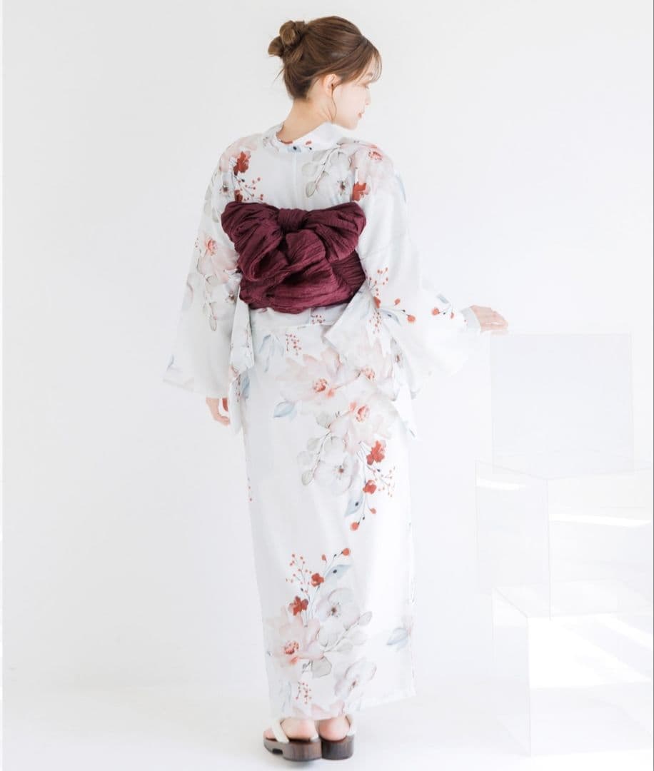 Dita　ディータ　 2way ワンピース浴衣　キャミソール浴衣　水彩の幻想牡丹