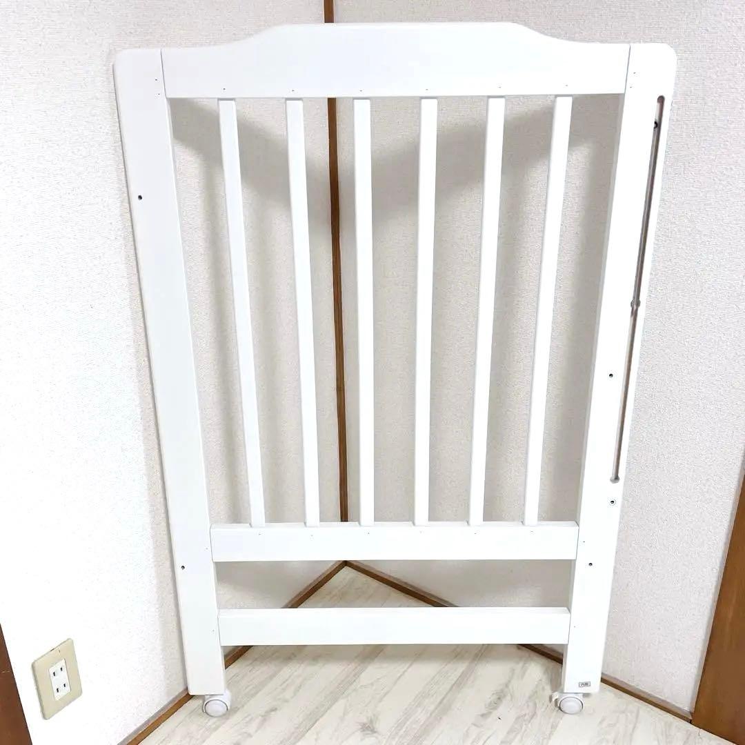 付属品完備 KATOJI ハイシートベビーベッド ホワイト 02021
