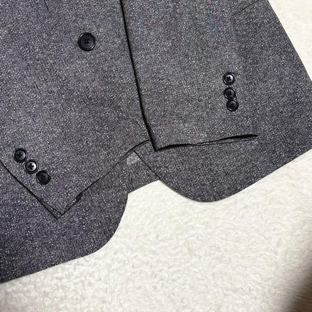 極美品/L タケオキクチ tk セットアップ ストレッチ 洗えるスーツ グレー