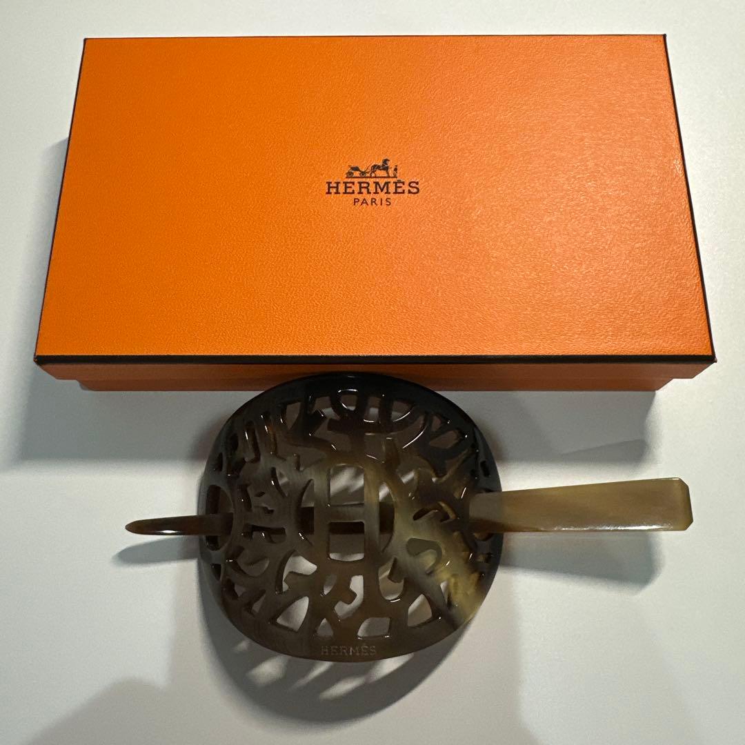 HERMES エルメス バッファローホーン 髪飾り
