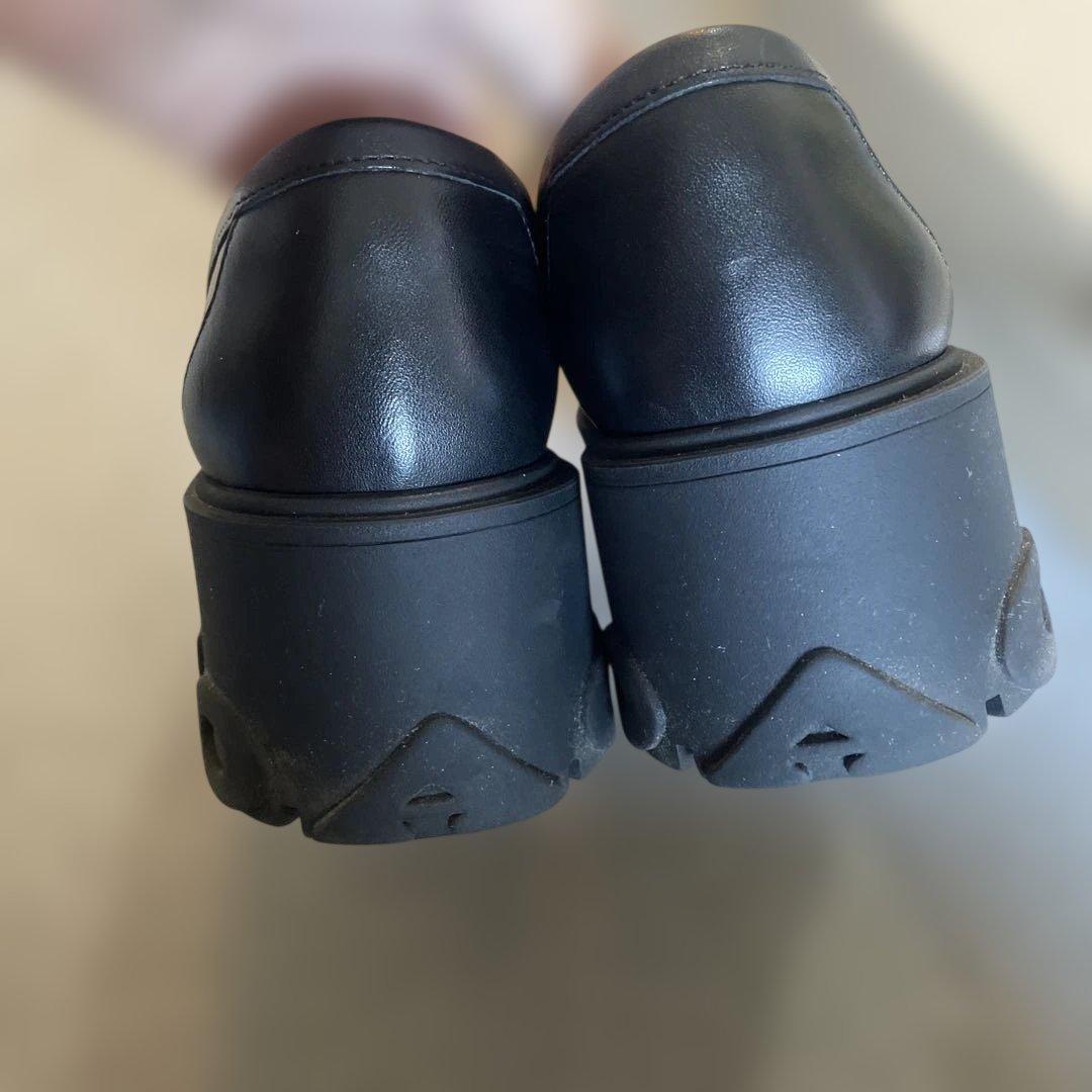 COACH ブラックレザー ローファー