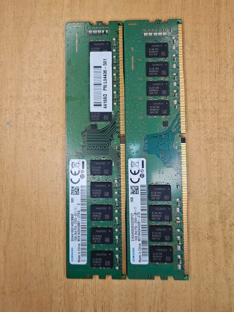 m*o様 Samsung 16GBメモリー2枚