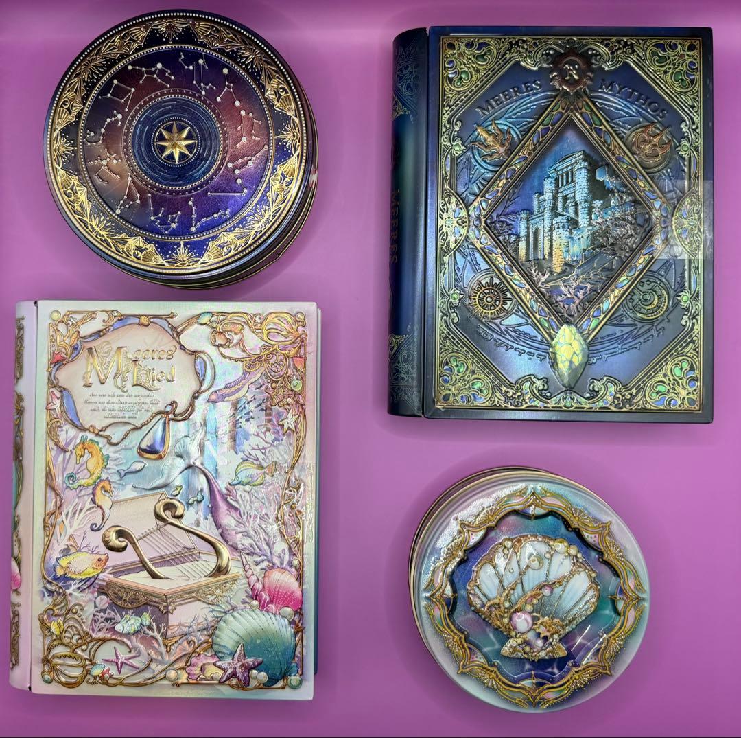 メリーチョコレート ナハトラビュリント 缶入りチョコ 4点セット