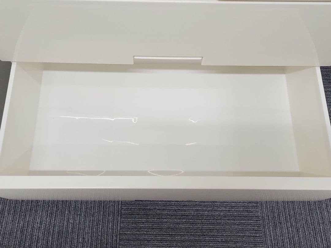 天馬 Fits フィッツ チェスト 5段 ホワイト × ナチュラルウッド天板