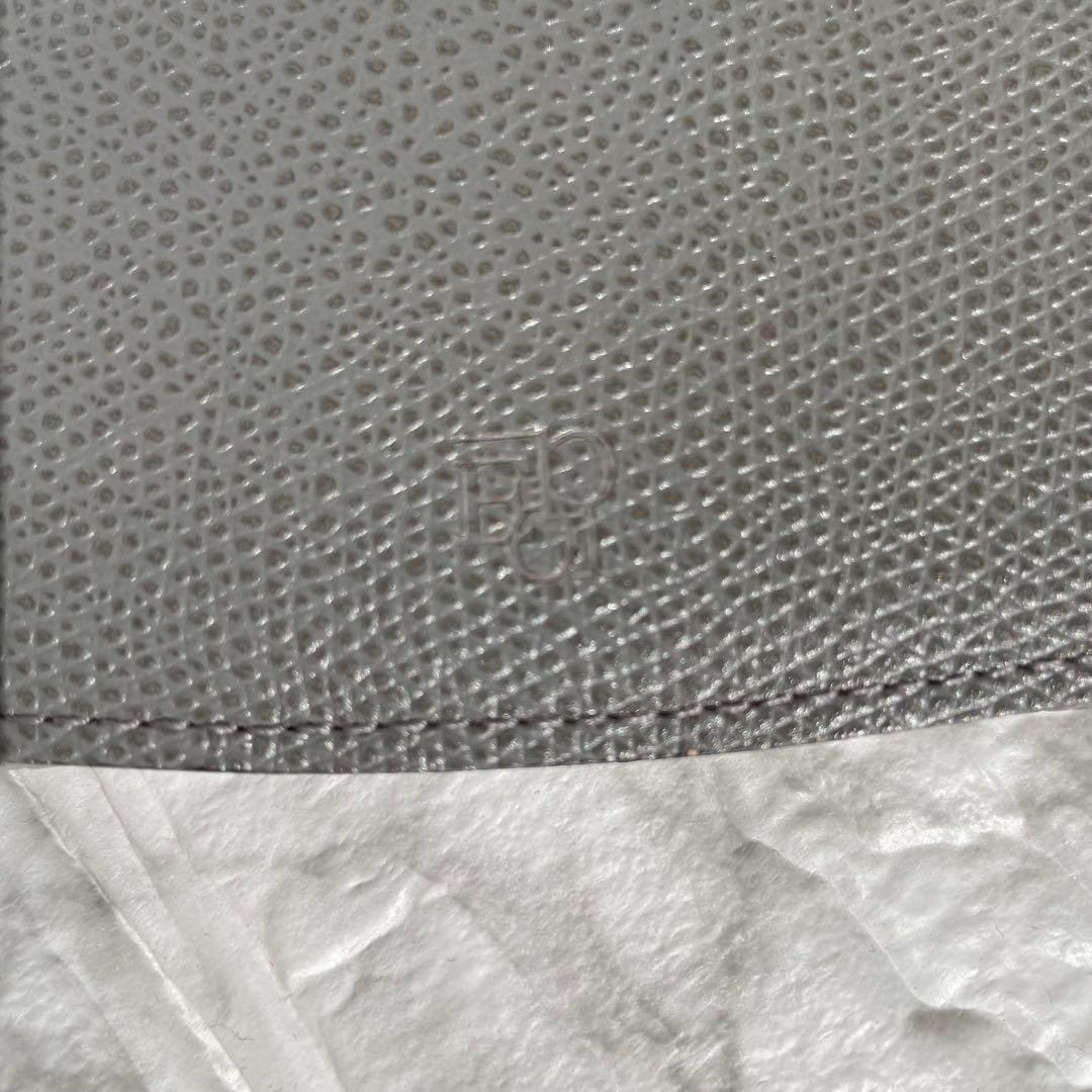 【未使用】Epoi シキ レザー 名刺入れ タッセル付き あくいろ グレー