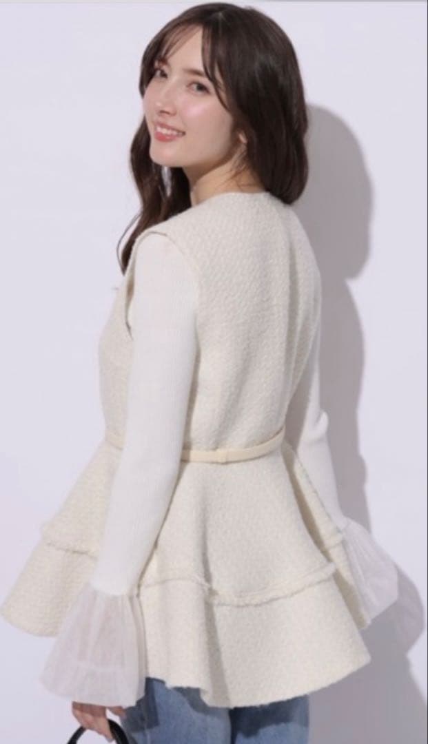 ツイードぺプラムジレ　アプワイザーリッシェ