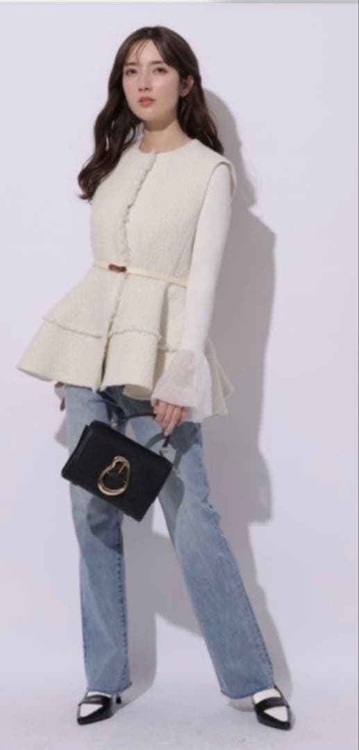 ツイードぺプラムジレ　アプワイザーリッシェ