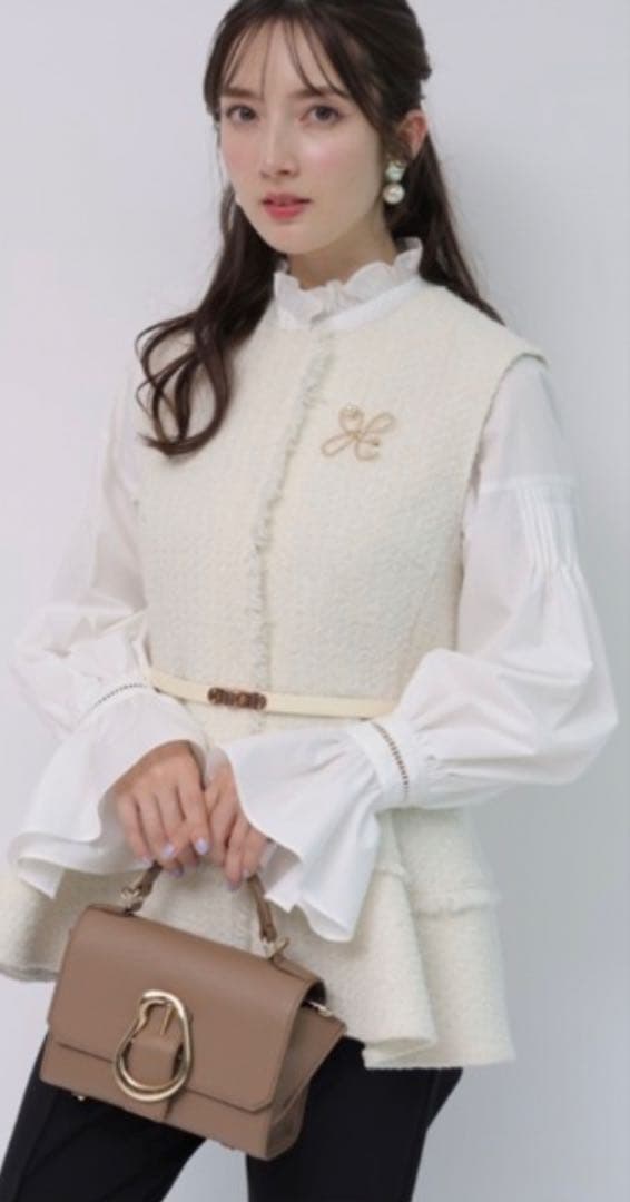 ツイードぺプラムジレ　アプワイザーリッシェ