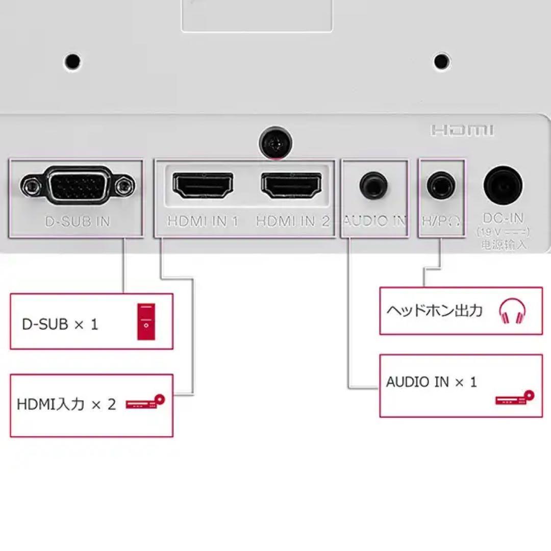 LG 24ML600S-W 24インチモニター