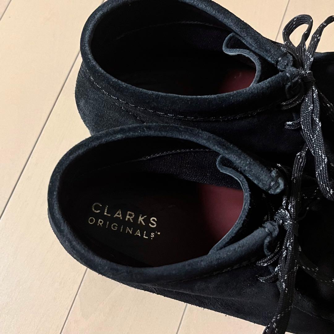 防水 Clarks ワラビー GTX UK6 黒 Wallabee ennoy
