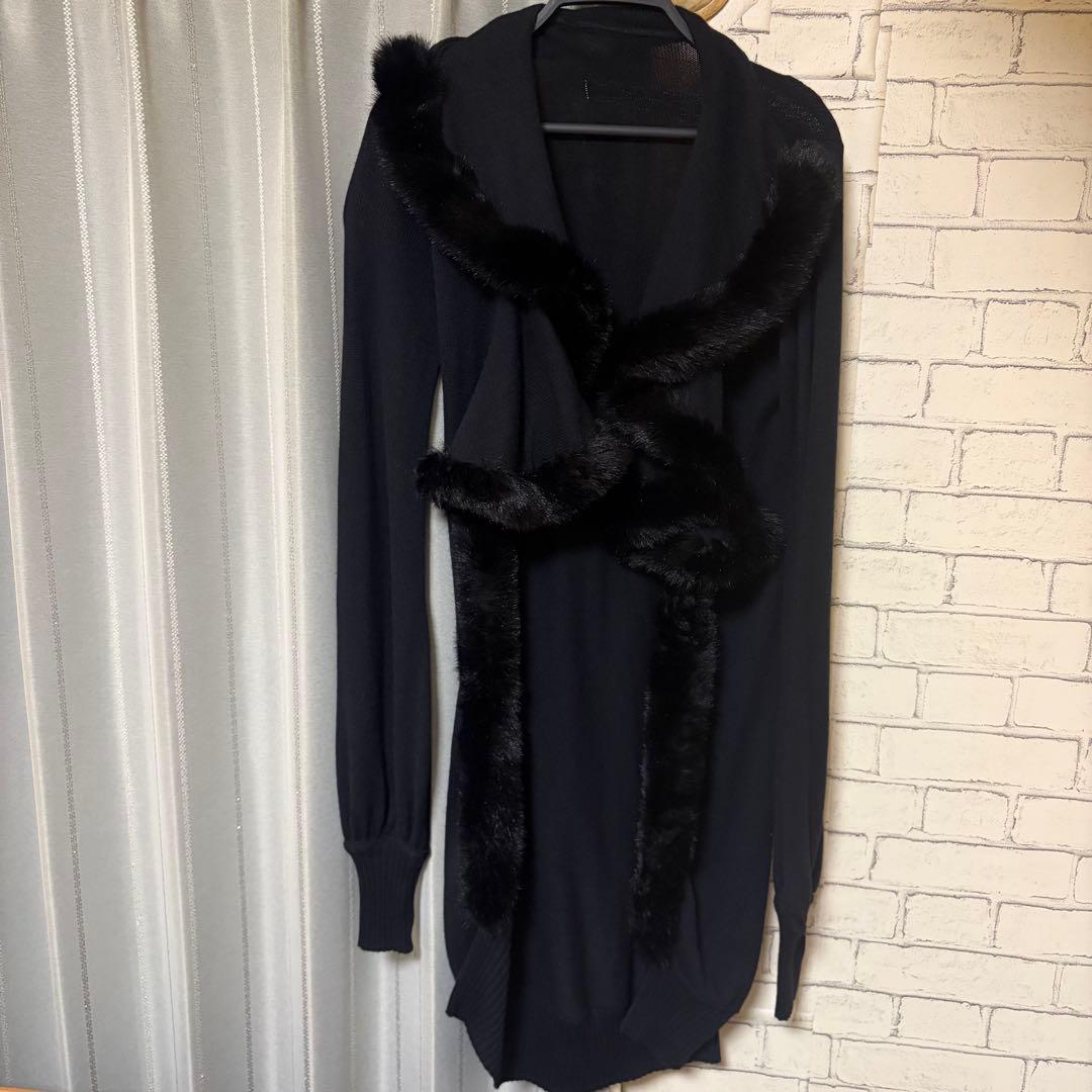 alice auaaファーニット ロングカーディガン 公式