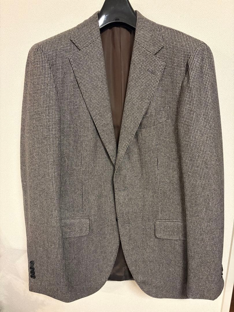 BEAMS F ブラウン系チェックジャケット