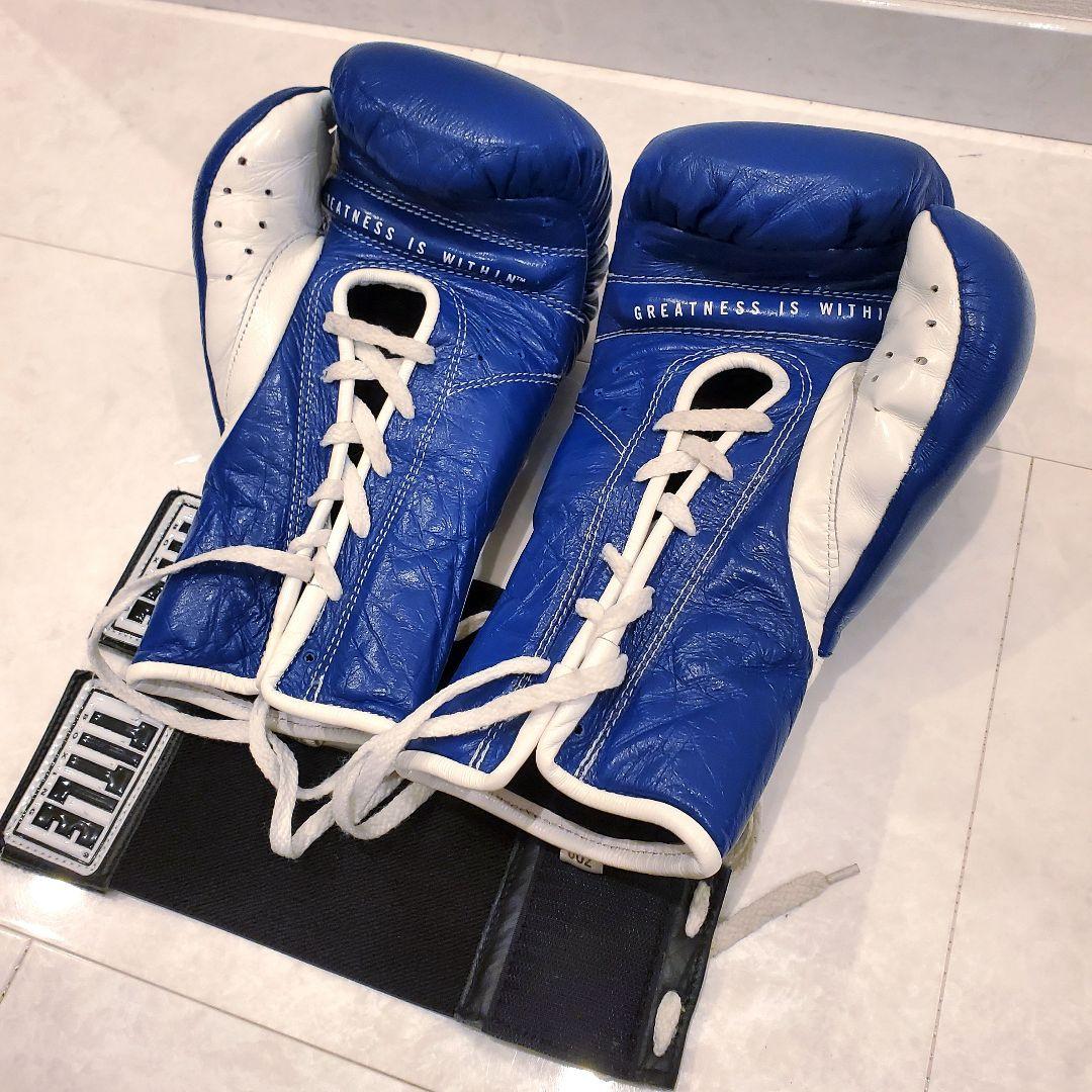 EVERLAST ボクシンググローブ 青/白　8オンス