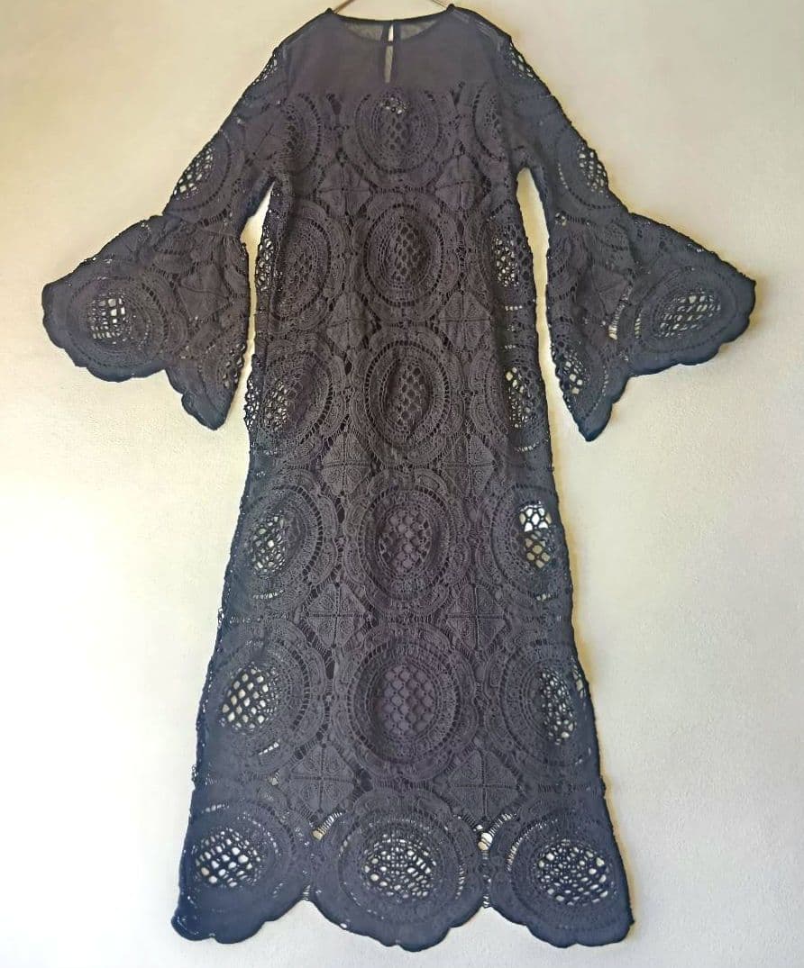 タグ付き未使用品 アメリ MEDI INDIAN BIG LACE DRESS