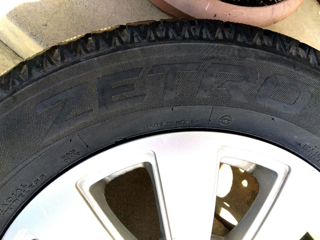 5穴マルチ15インチインチアルミホイール　4本セット送料込み195/65R15