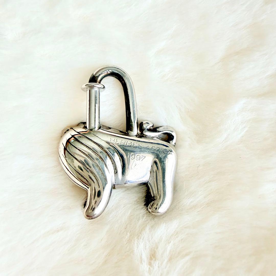 HERMES（エルメス）　カデナ　1997年　アフリカライオン　ホワイトゴールド