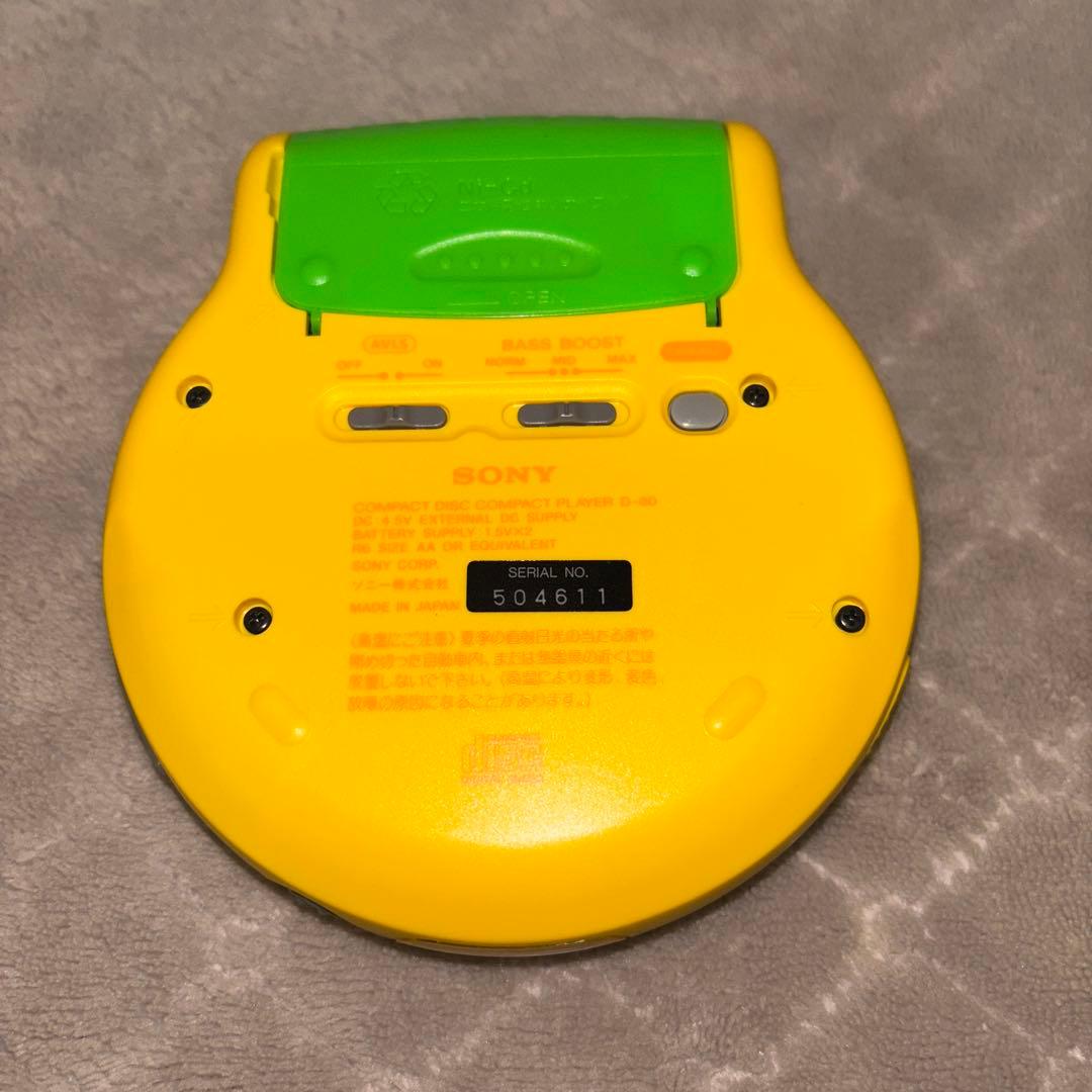 ★当時物★ SONY ８cmCD コンパクトプレイヤー Discman D-80