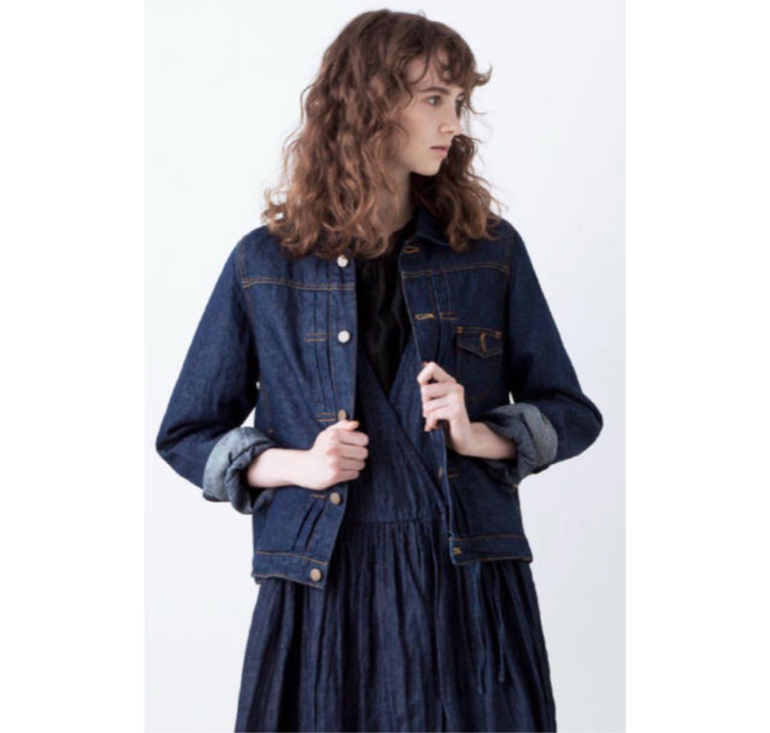 美品 nest Robe　ネストローブ リネン 100％　デニムジャケット