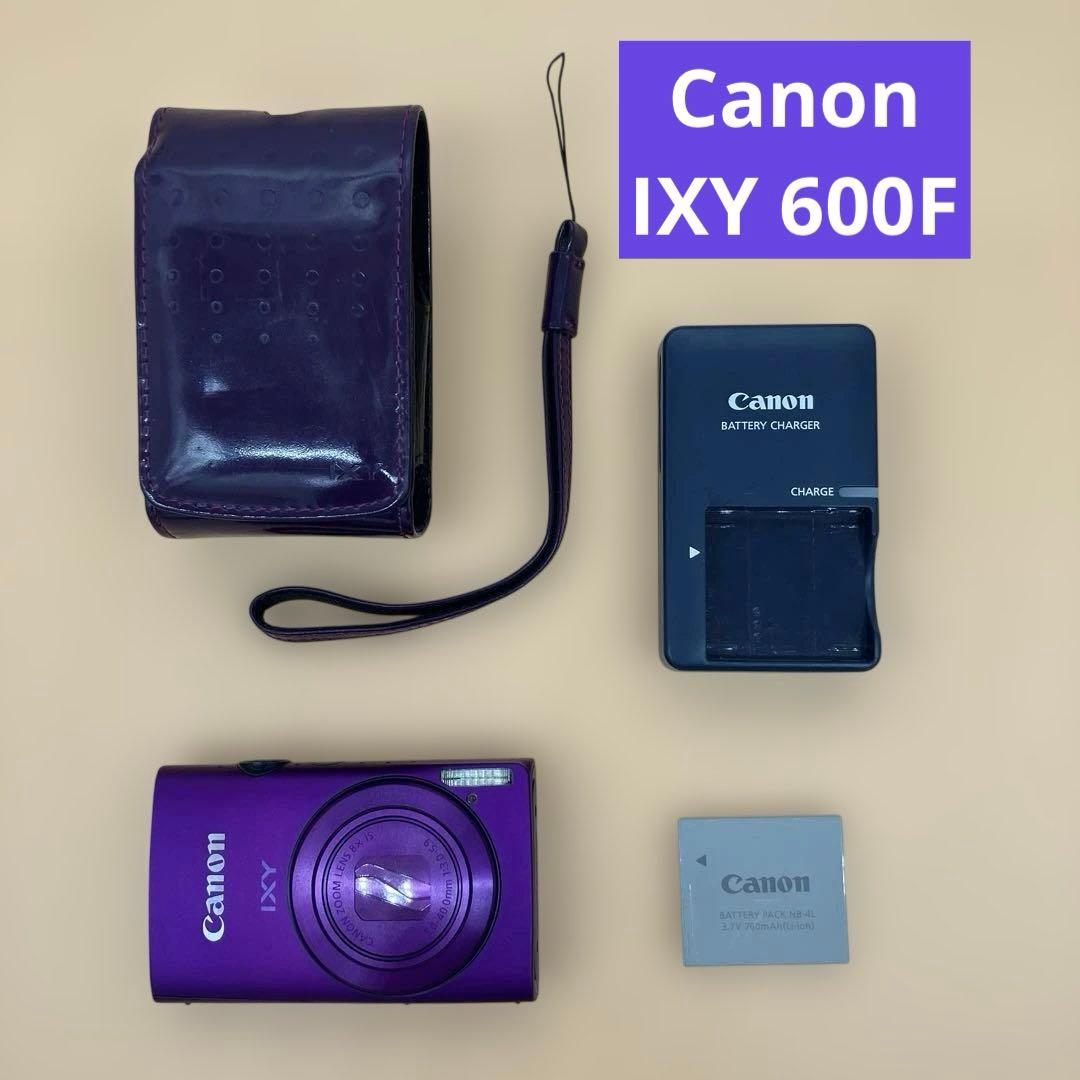 【美品】【即購入OK】Canon IXY 600F デジタルカメラ パープル