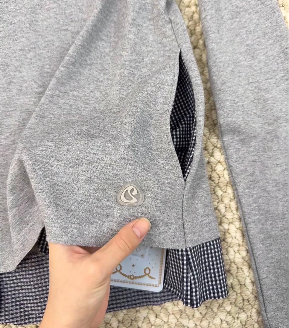 【正規品即日発送 】 COYSEIO パッチワークチェック柄ポロシャツ