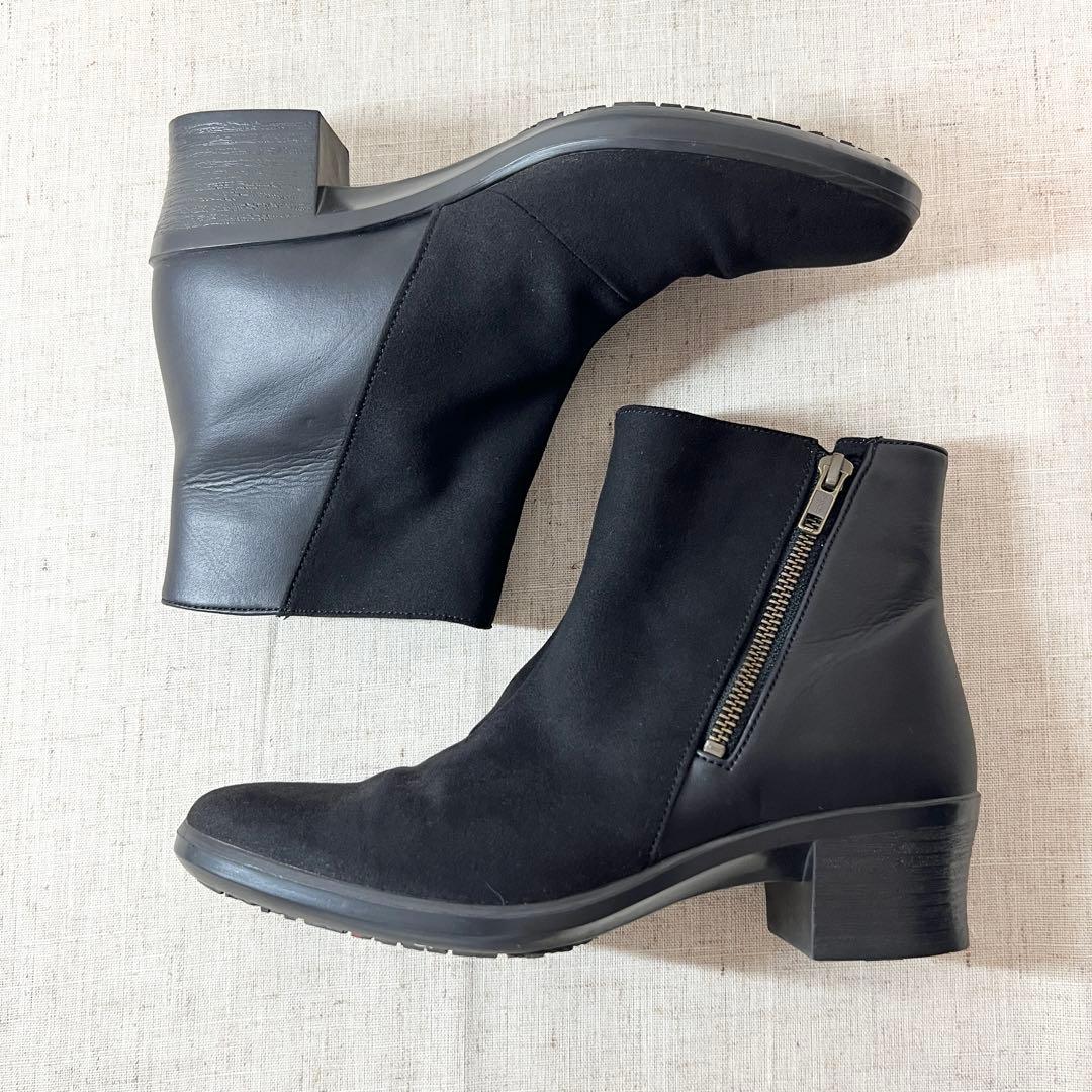 極美品★TOP DRY ショートブーツ ゴアテックス サイドジップ 3E 幅広