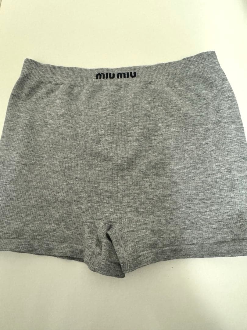 ※なこページです※MIUMIU ボクサーショートパンツ グレー XS