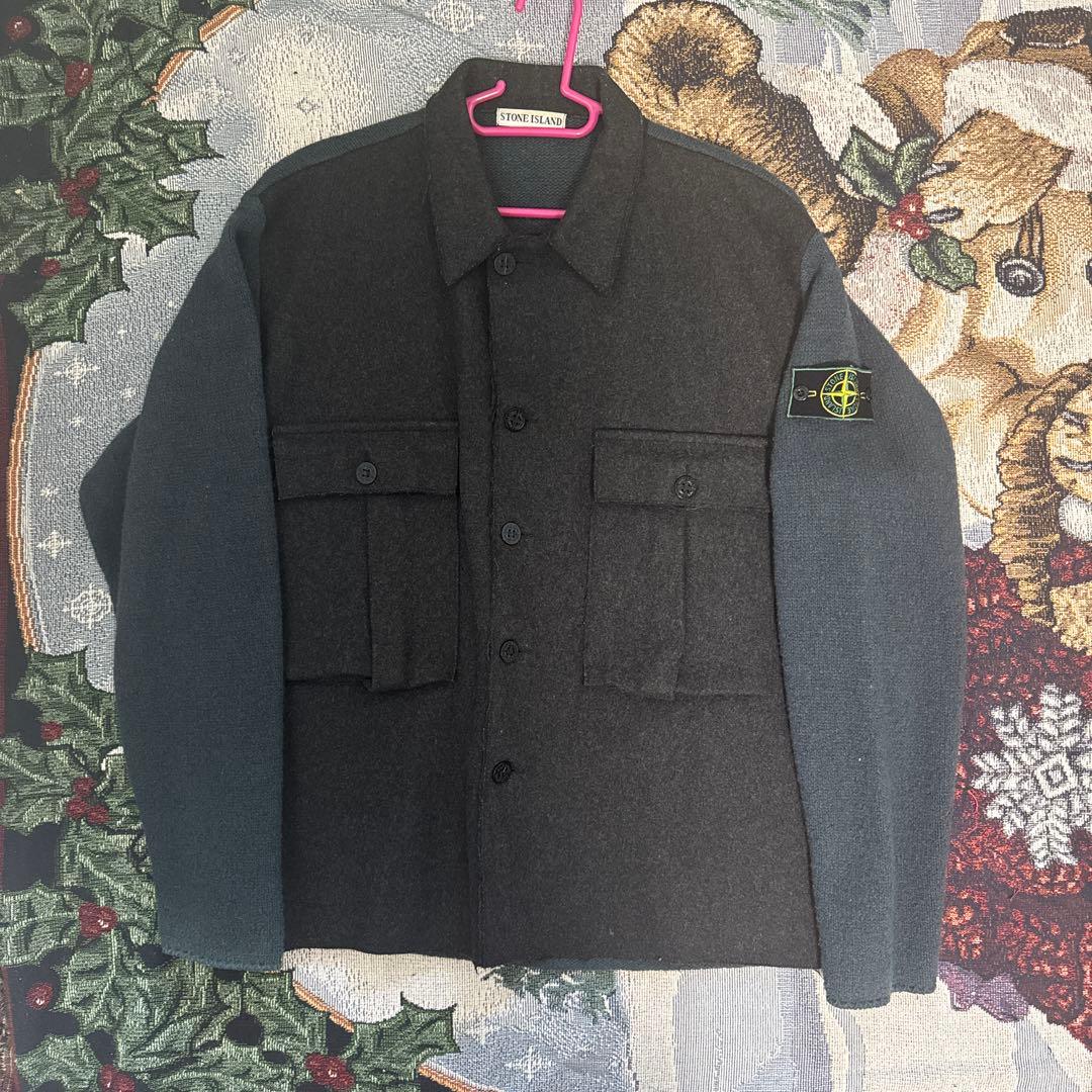ジャケット・アウター 00s STONE  wool oversized jacket