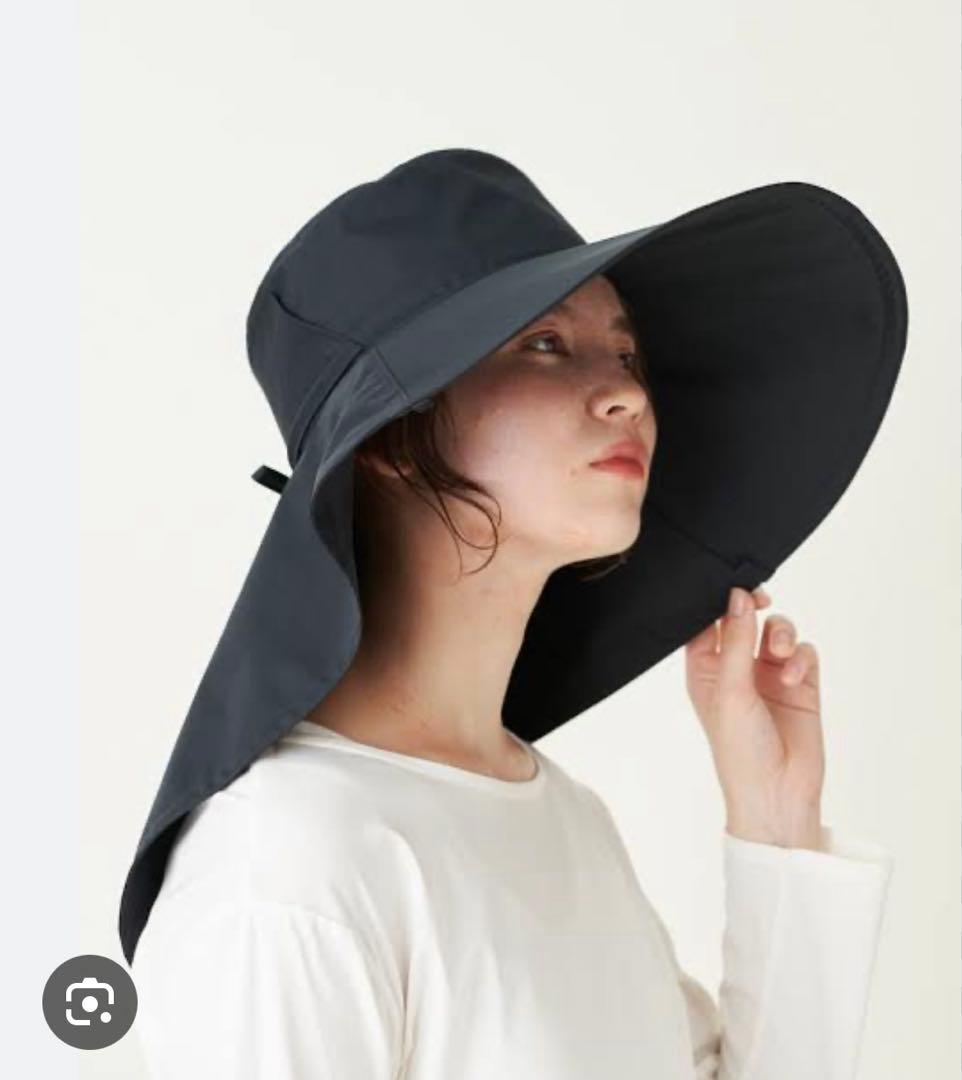 サンバリア100 オーバルハット　ブラック　完全遮光