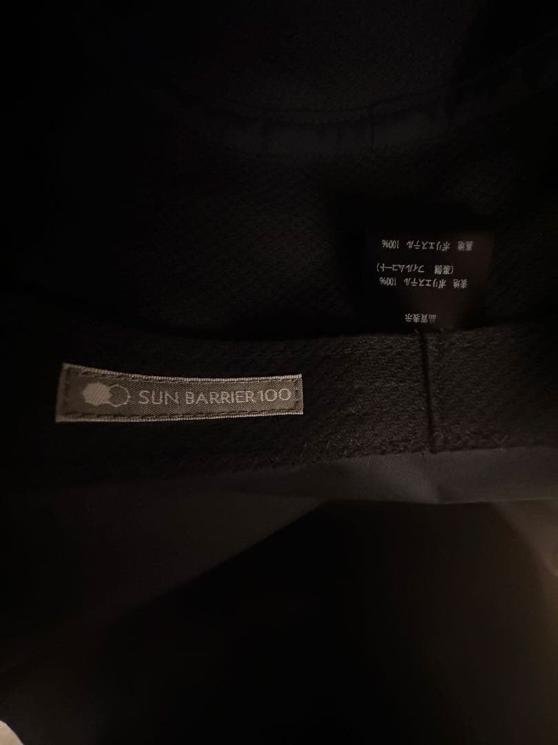 サンバリア100 オーバルハット　ブラック　完全遮光