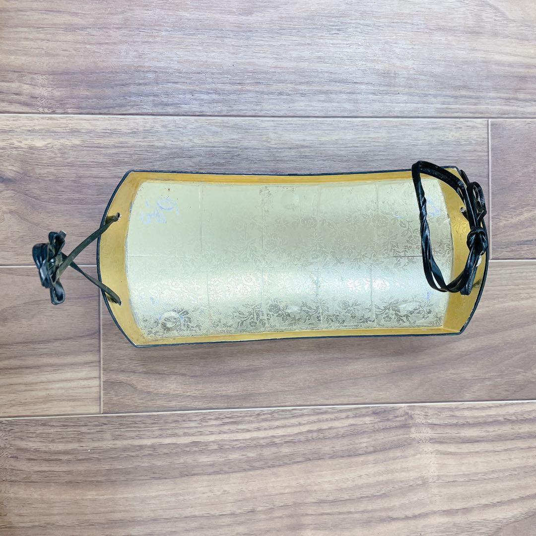 津軽三味線　花梨　丸打胴　津軽塗胴掛　太棹　正寸　天神欠け無　鼈甲撥付　平溝