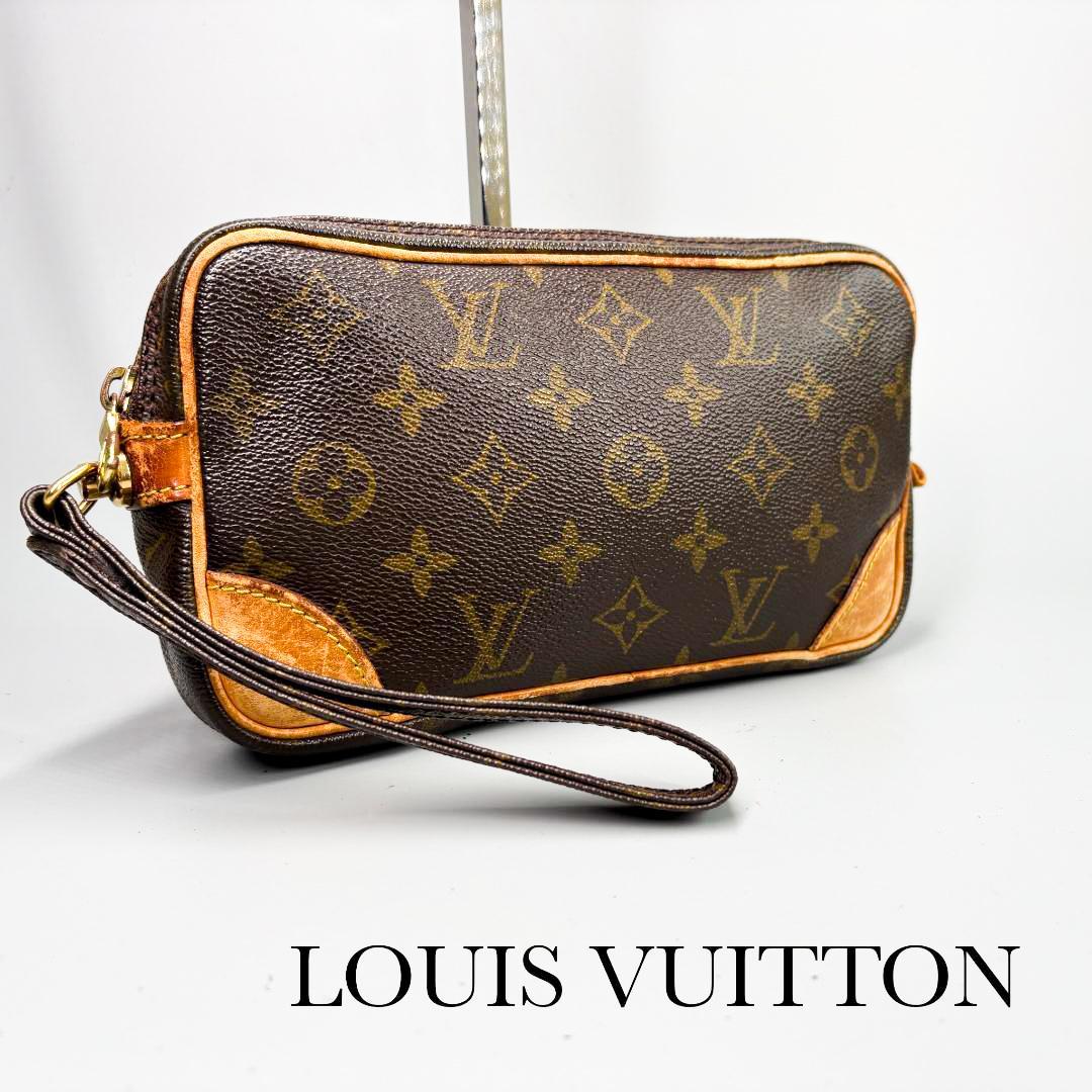 美品✨ルイヴィトン モノグラム マルリードラゴンヌPM クラッチバッグ PVC