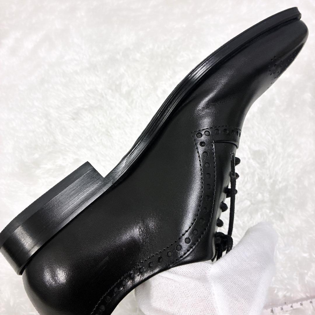 【美品】Franco Lione 伊製 レザー メダリオン　黒 24~24.5