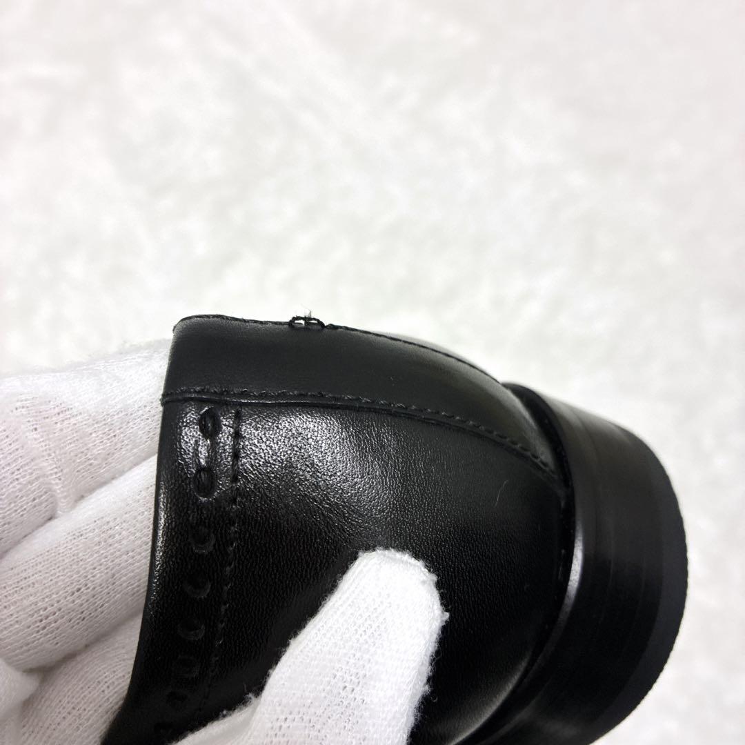 【美品】Franco Lione 伊製 レザー メダリオン　黒 24~24.5