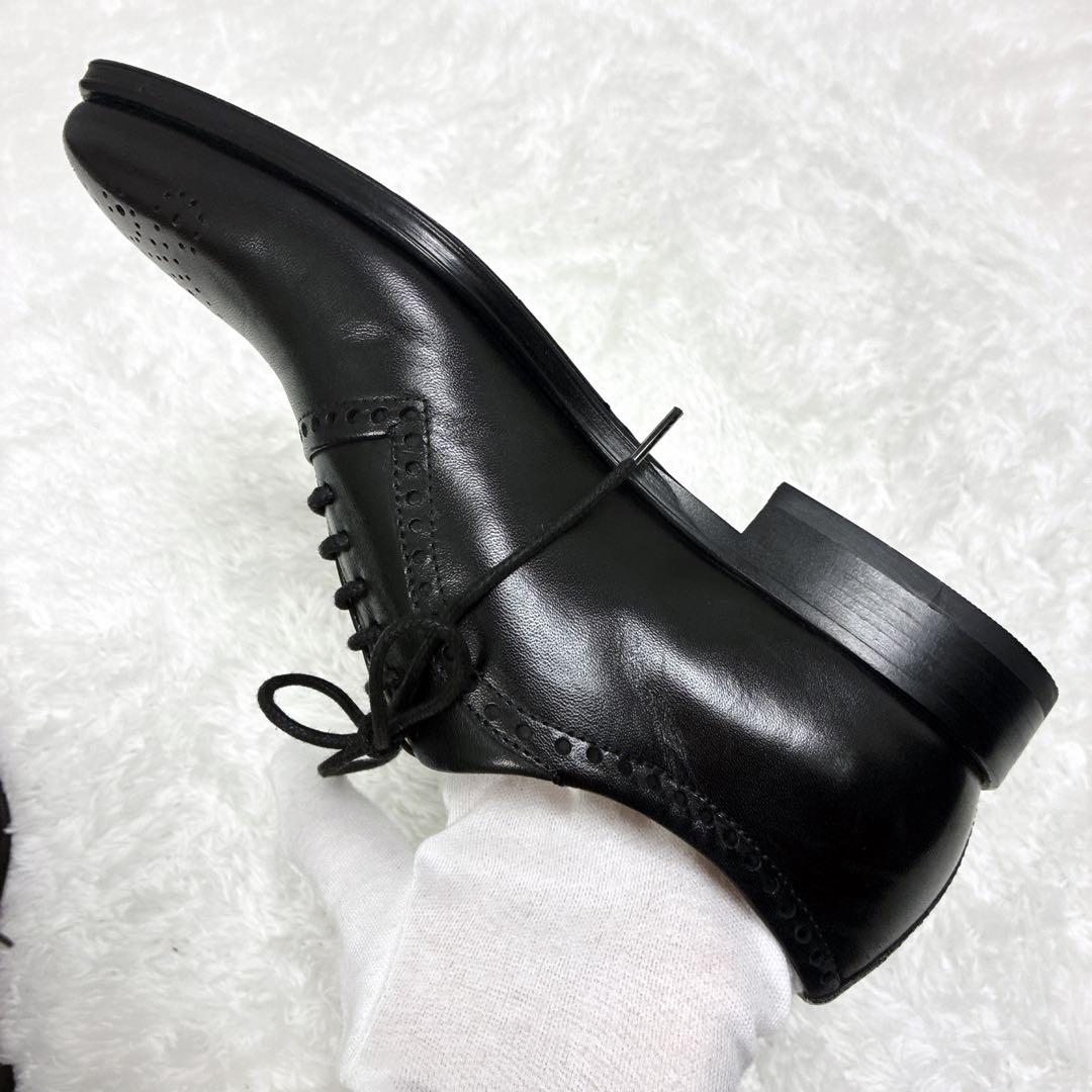 【美品】Franco Lione 伊製 レザー メダリオン　黒 24~24.5