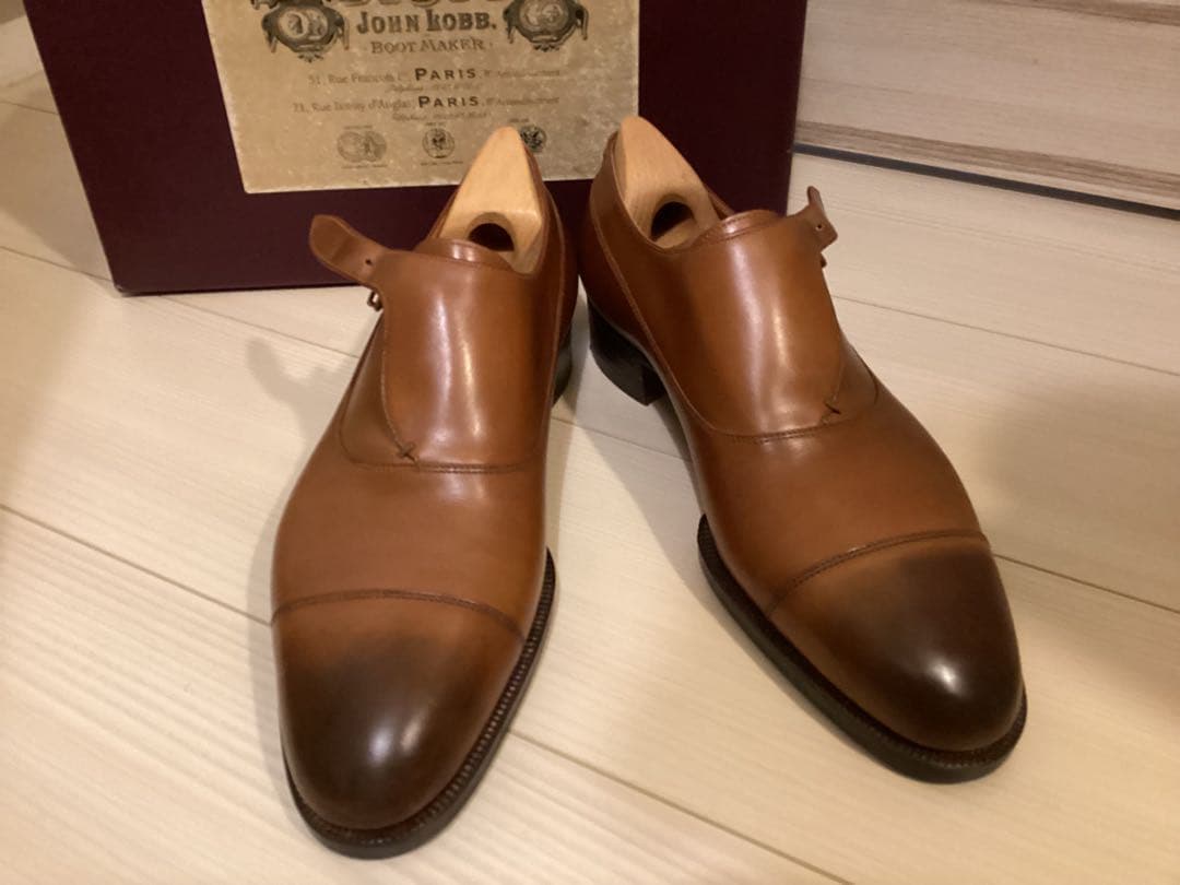 極美品John Lobbパリ　ビスポーク　モンクストラップ