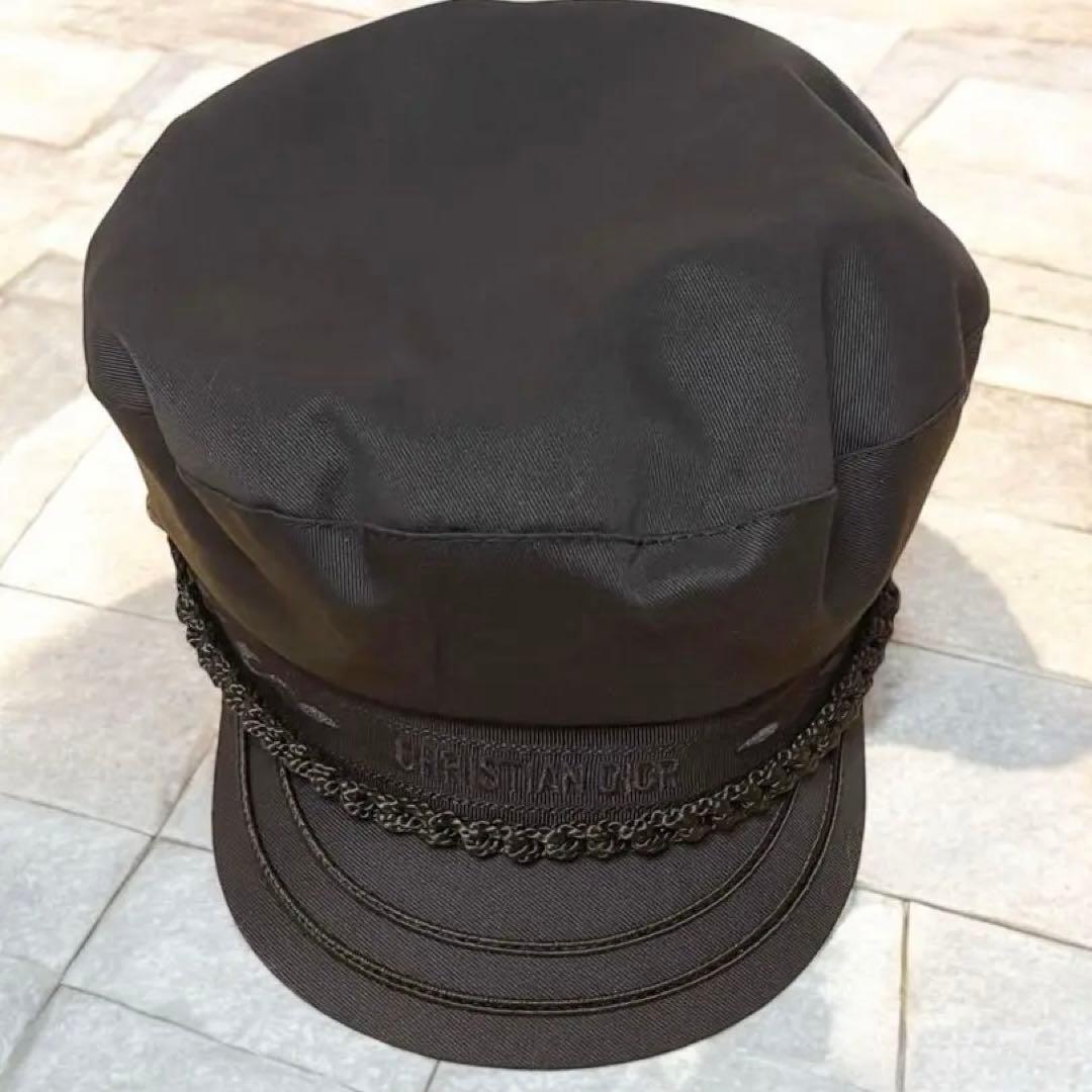 【極美品】クリスチャンディオール ブラックキャスケット サイズ57