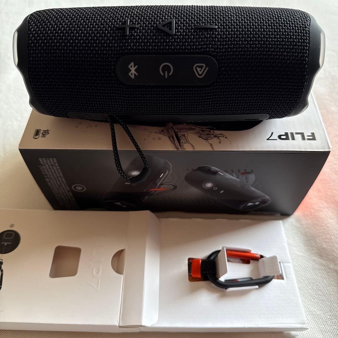JBL ワイヤレススピーカー FLIP7 ブラック 防水・防塵仕様