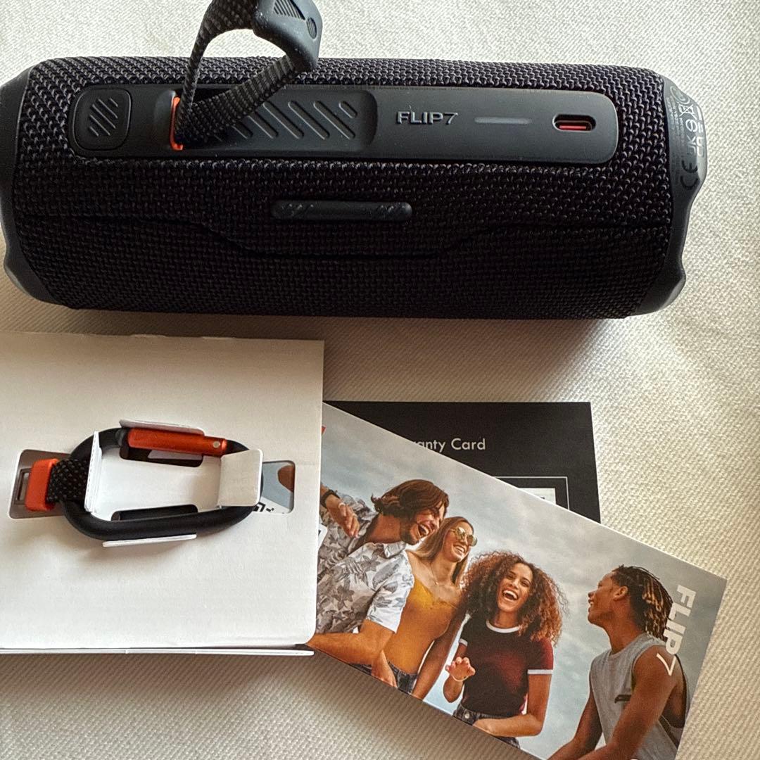 JBL ワイヤレススピーカー FLIP7 ブラック 防水・防塵仕様