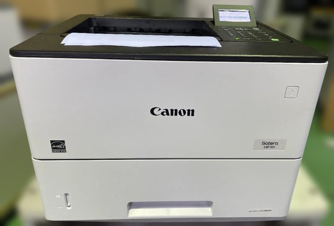 Canon LBP321 印刷枚数たったの147枚　動作印字OK/トナー無し