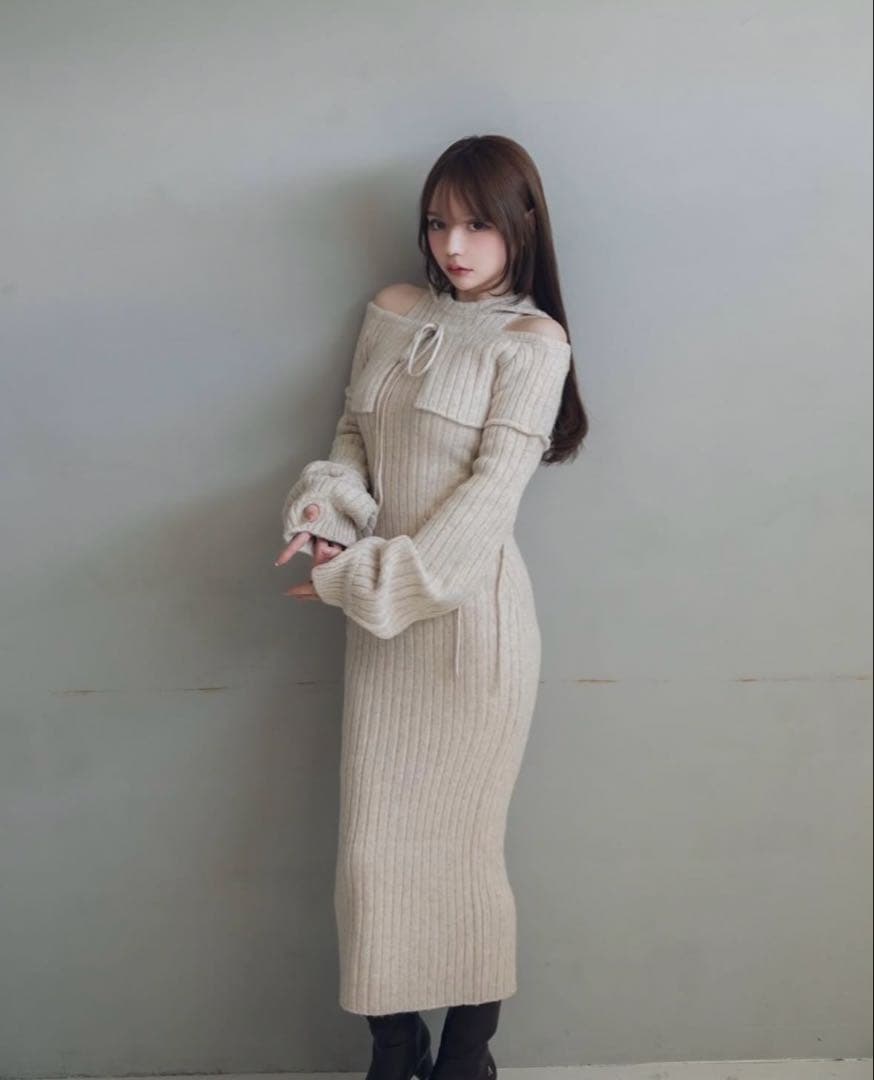 アンドマリーANDMARY ハグニットドレス　カーディガン