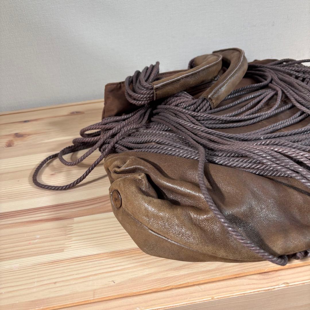 バッグ Y2k Diesel Rope Fringe Bag Leather Brown